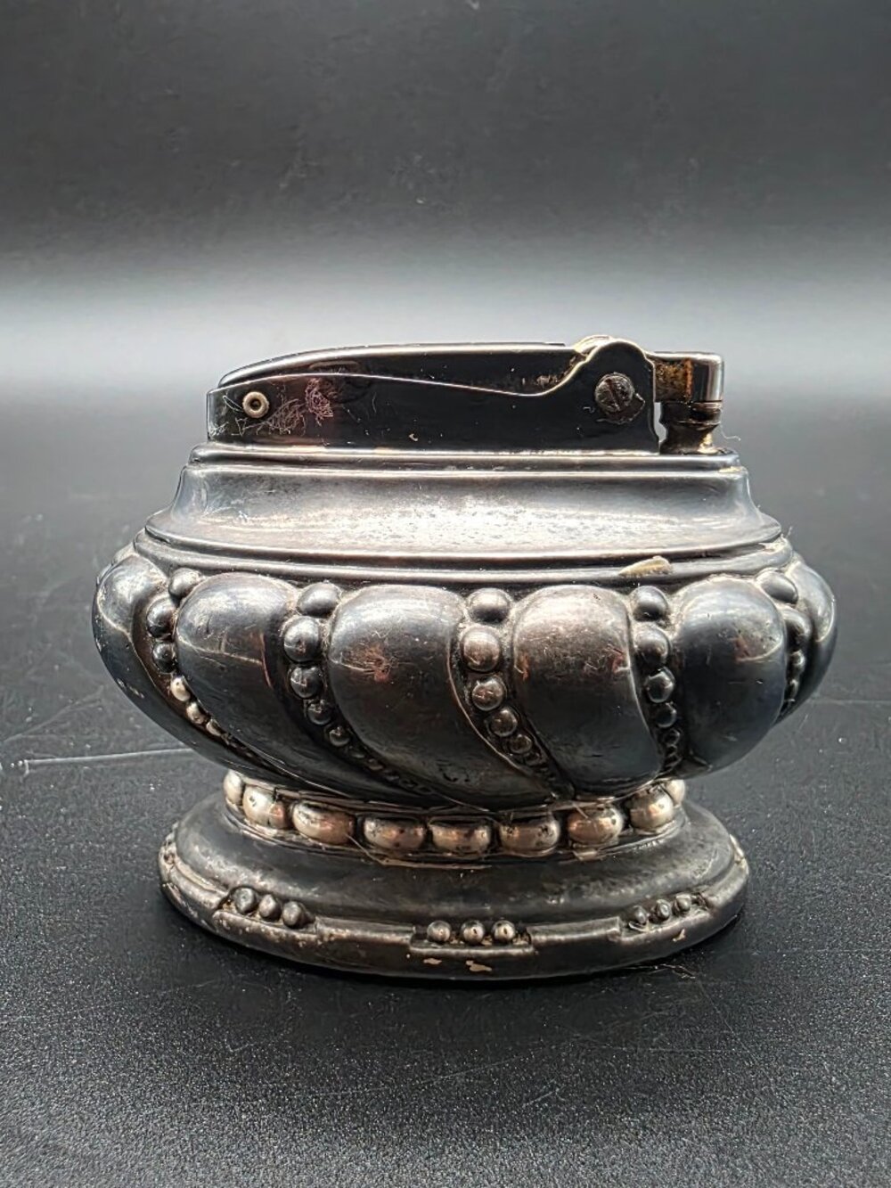 Vintage Silver Plate Ronson  "CROWN " Table Lighter